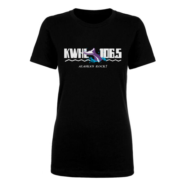 KWHL LOGO - LADIES S/S TEE - BLACK Thumbnail